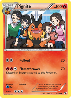 Pignite - pokemon TCG Card