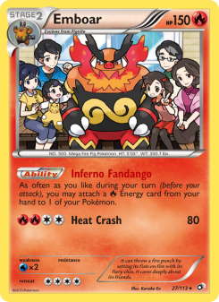 Emboar - pokemon TCG Card