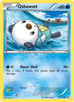 Oshawott - pokemon TCG Card