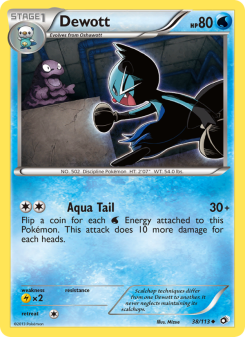Dewott - pokemon TCG Card