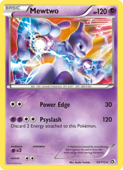 Mewtwo - pokemon TCG Card
