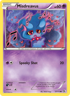 Misdreavus - pokemon TCG Card