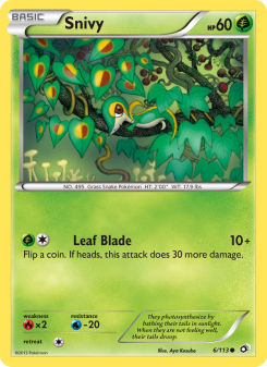 Snivy - pokemon TCG Card