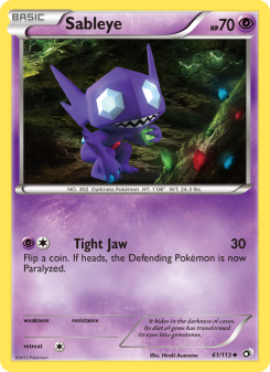 Sableye - pokemon TCG Card
