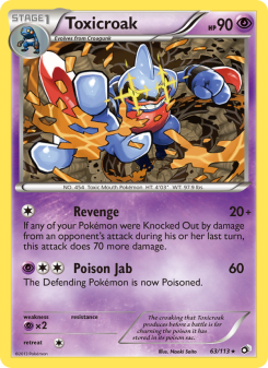 Toxicroak - pokemon TCG Card