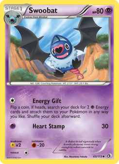 Swoobat - pokemon TCG Card