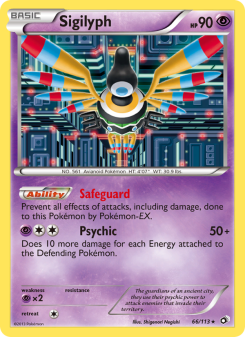 Sigilyph - pokemon TCG Card