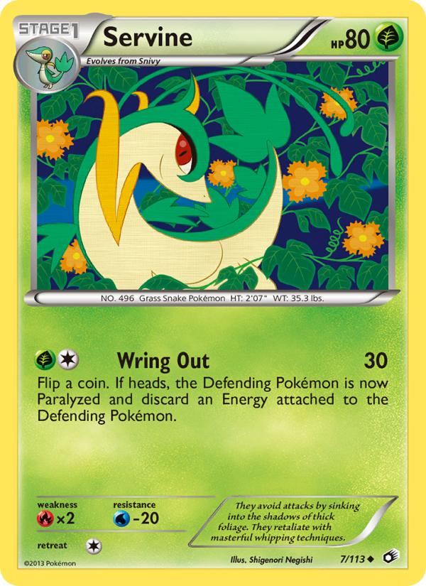 Servine - Pokémon TCG Card