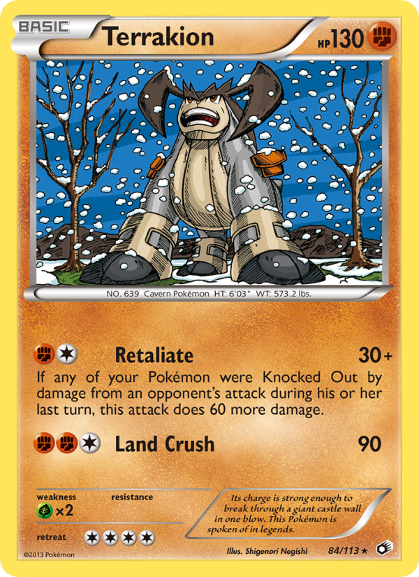 Terrakion - Pokémon TCG Card