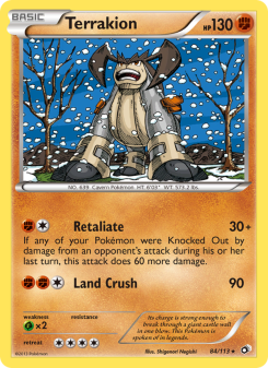 Terrakion - pokemon TCG Card