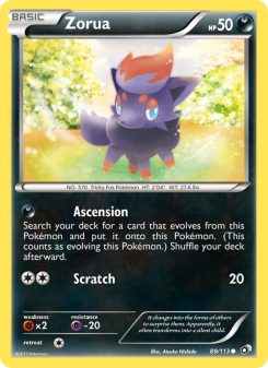 Zorua - pokemon TCG Card