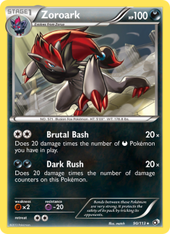 Zoroark - pokemon TCG Card