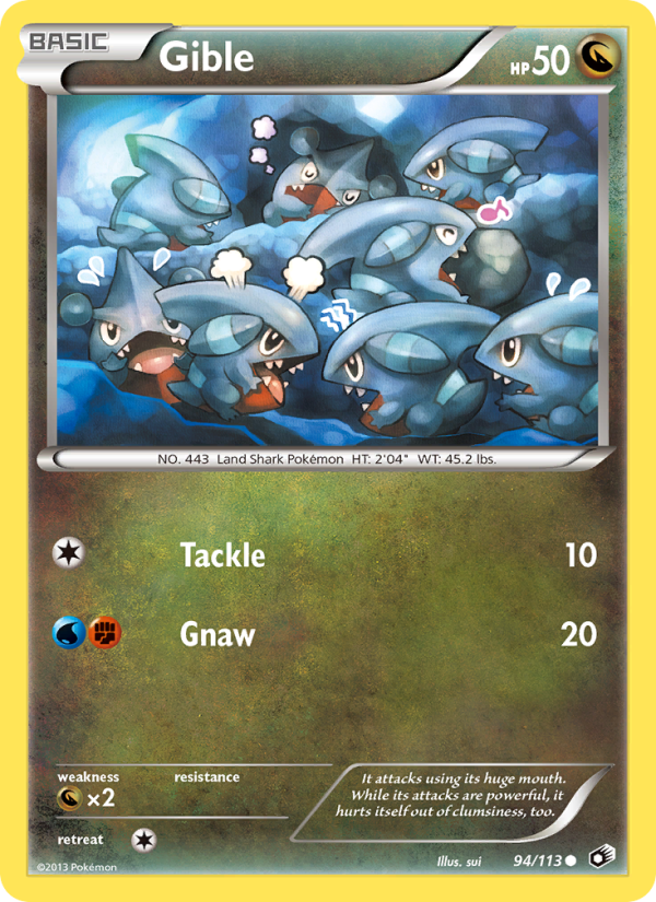 Gible - Pokémon TCG Card