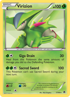 Virizion - pokemon TCG Card