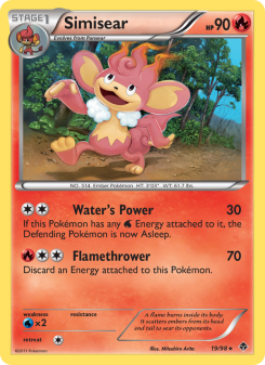 Simisear - pokemon TCG Card