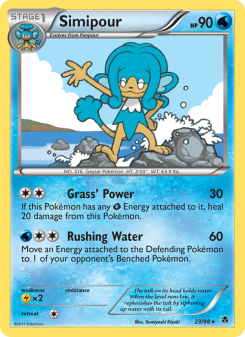 Simipour - pokemon TCG Card