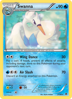Swanna - pokemon TCG Card