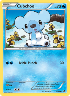 Cubchoo - pokemon TCG Card