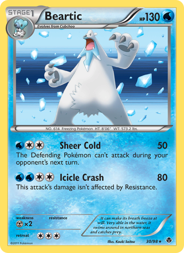Beartic - Pokémon TCG Card