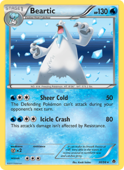 Beartic - pokemon TCG Card