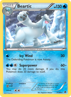 Beartic - pokemon TCG Card