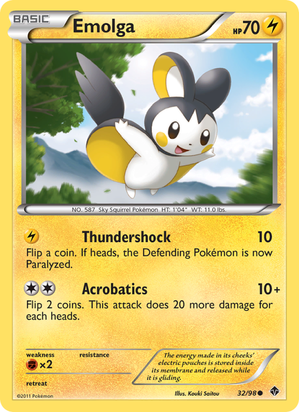 Emolga - Pokémon TCG Card