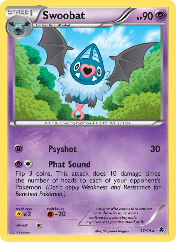 Swoobat - Pokémon TCG Card