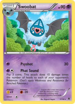 Swoobat - pokemon TCG Card