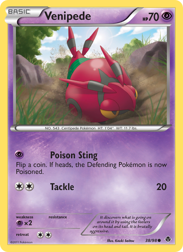 Venipede - Pokémon TCG Card