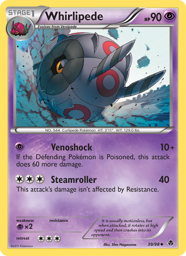 Whirlipede - Pokémon TCG Card