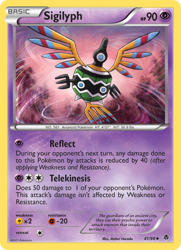 Sigilyph - Pokémon TCG Card