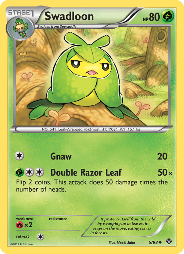 Swadloon - Pokémon TCG Card
