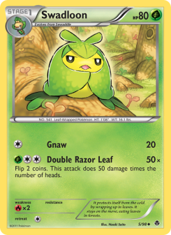 Swadloon - pokemon TCG Card