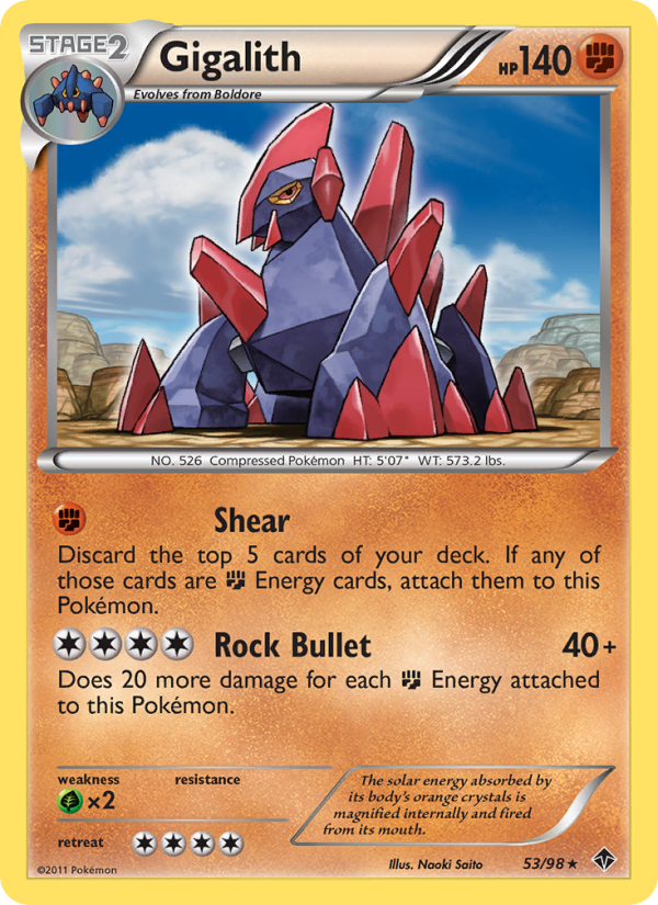 Gigalith - Pokémon TCG Card