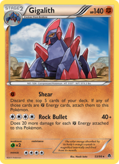 Gigalith - pokemon TCG Card