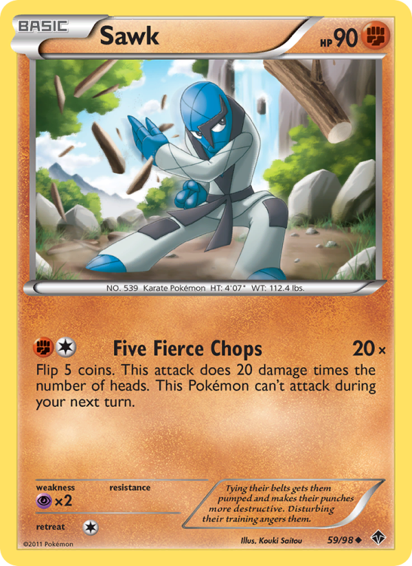 Sawk - Pokémon TCG Card