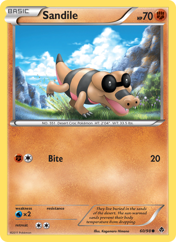 Sandile - Pokémon TCG Card