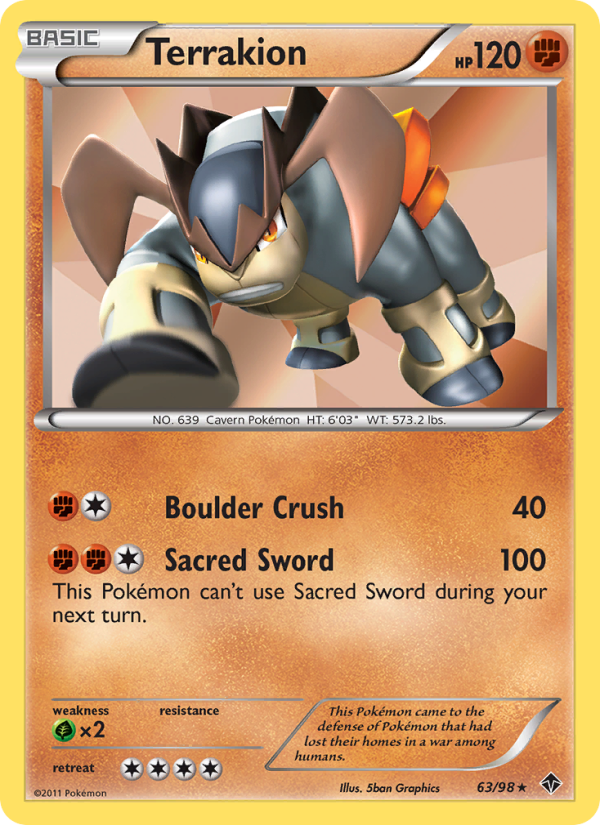 Terrakion - Pokémon TCG Card