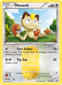 Meowth - pokemon TCG Card