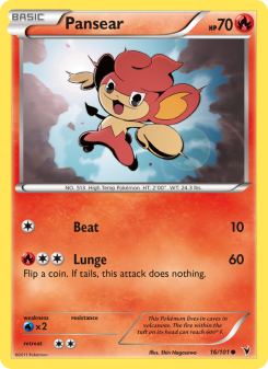 Pansear - pokemon TCG Card