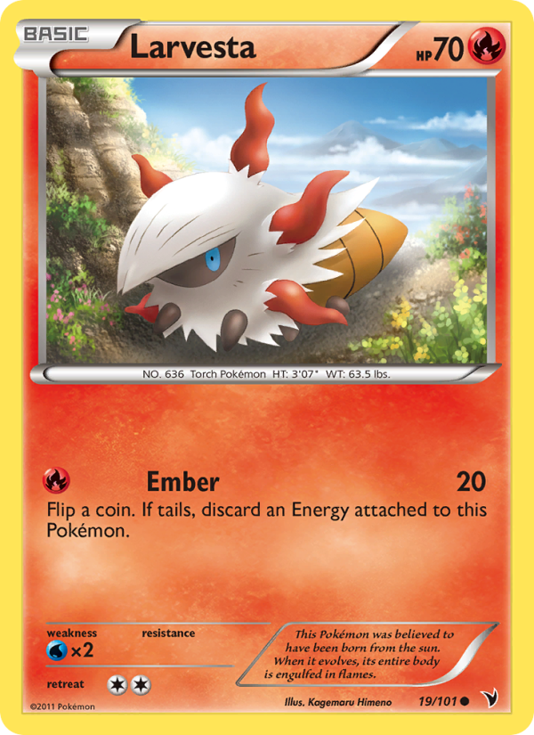 Larvesta - Pokémon TCG Card