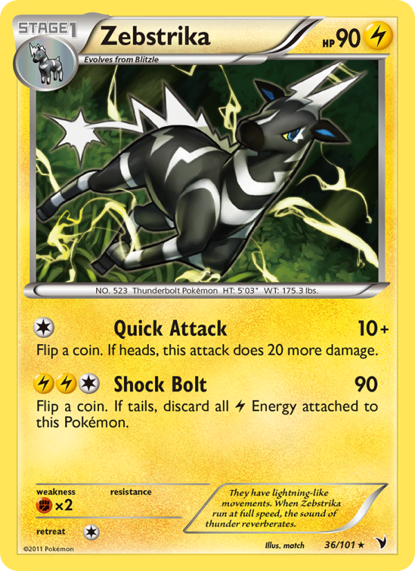 Zebstrika - Pokémon TCG Card