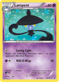 Lampent - pokemon TCG Card