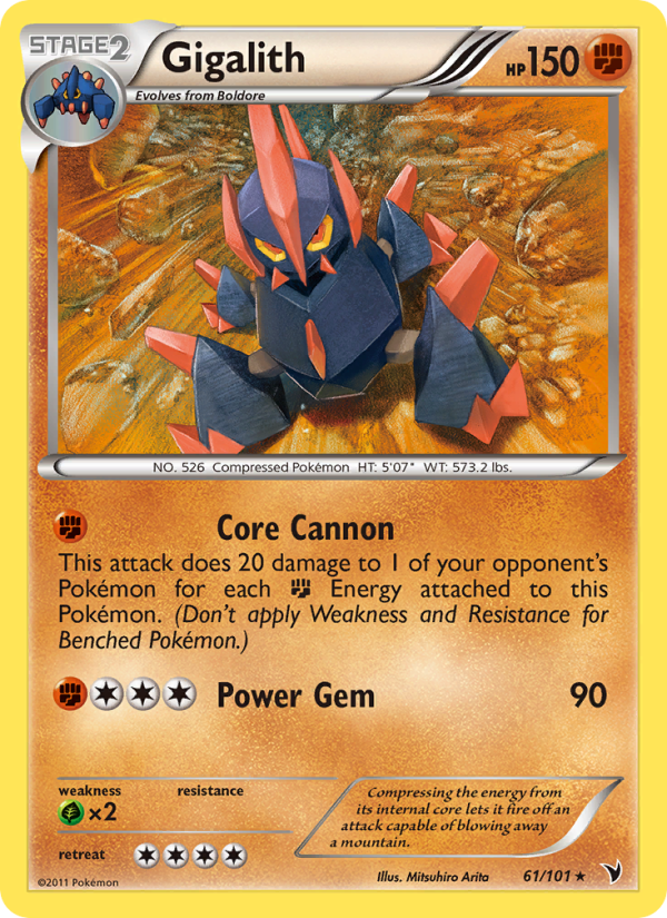 Gigalith - Pokémon TCG Card