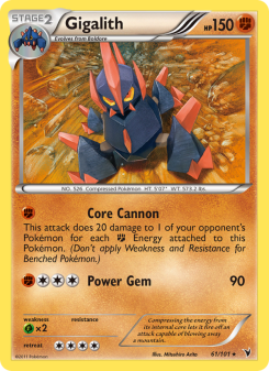 Gigalith - pokemon TCG Card
