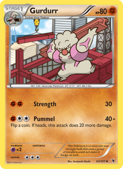 Gurdurr - pokemon TCG Card