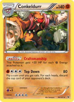 Conkeldurr - pokemon TCG Card