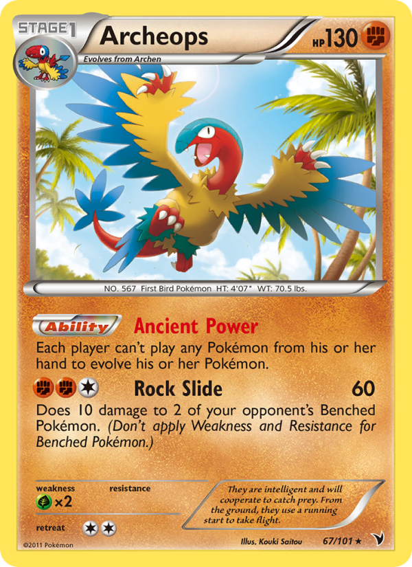 Archeops - Pokémon TCG Card