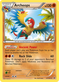 Archeops - pokemon TCG Card