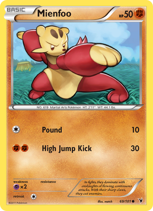 Mienfoo - Pokémon TCG Card
